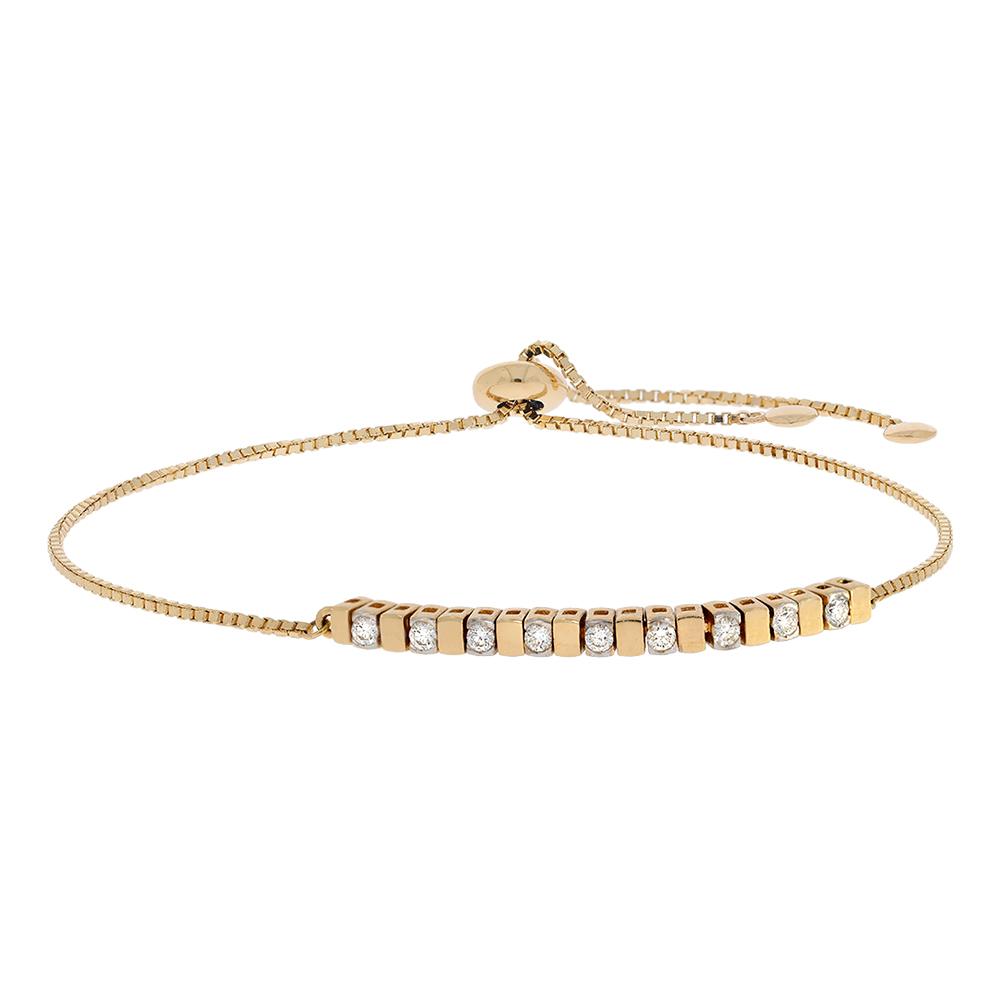 Bratara din aur galben cu diamante