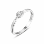 Inel de logodnă aur alb cu diamante 72655