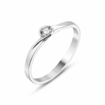 Inel de logodnă aur alb cu diamante 72931