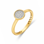 Inel de logodnă aur galben cu diamante 5820