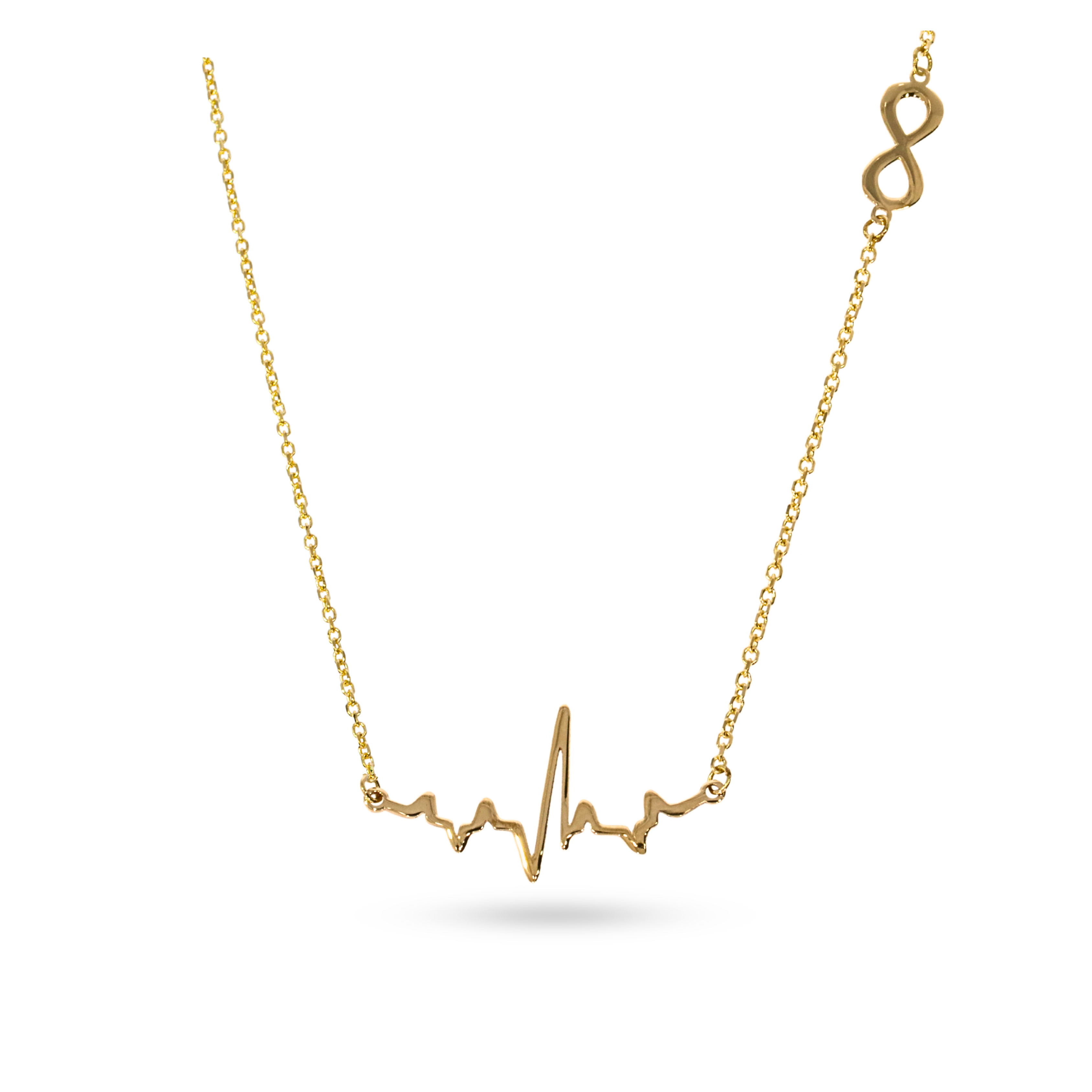 Lant aur galben cu pandantiv puls si infinit