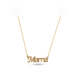 Lant aur galben cu pandantiv mama