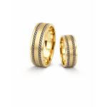 Verighete manuale de aur galben