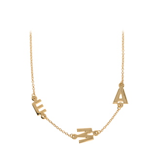 Lant aur galben cu pandantiv litere