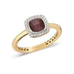 Inel aur galben cu diamante 14k