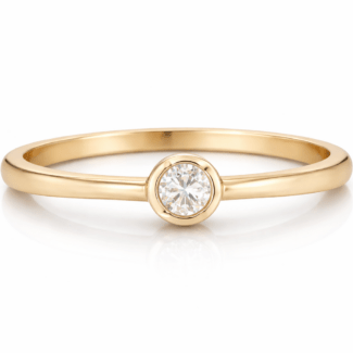 Inel de logodna aur galben cu diamant 201320