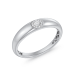 Inel aur alb 14k cu diamante