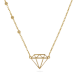 lant aur cu pandantiv diamant