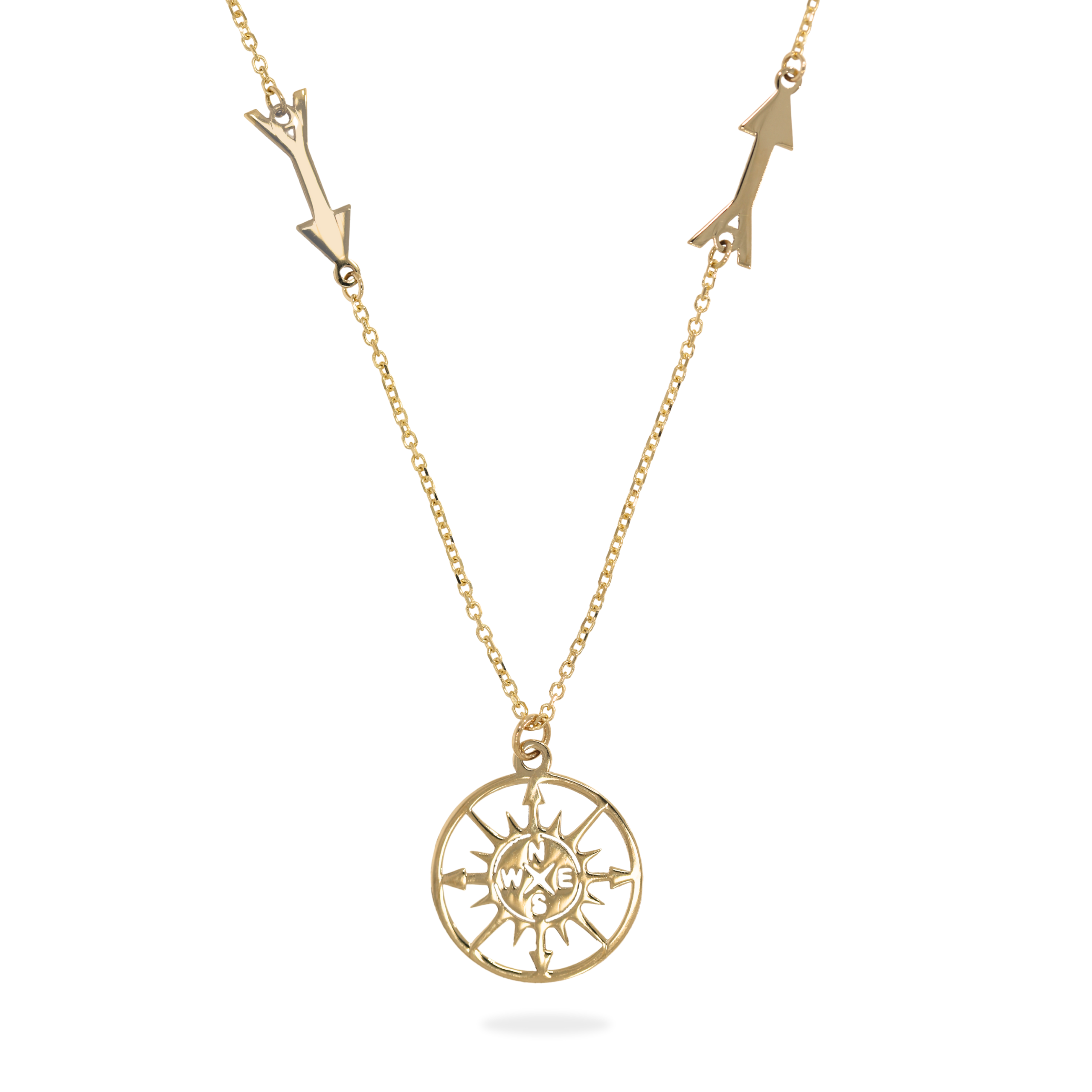 lant aur cu busola diamant