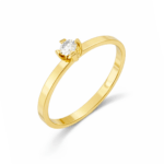 Inel de logodnă aur galben cu diamante 072804