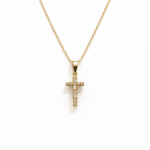 lant de aur cu cruce si diamente