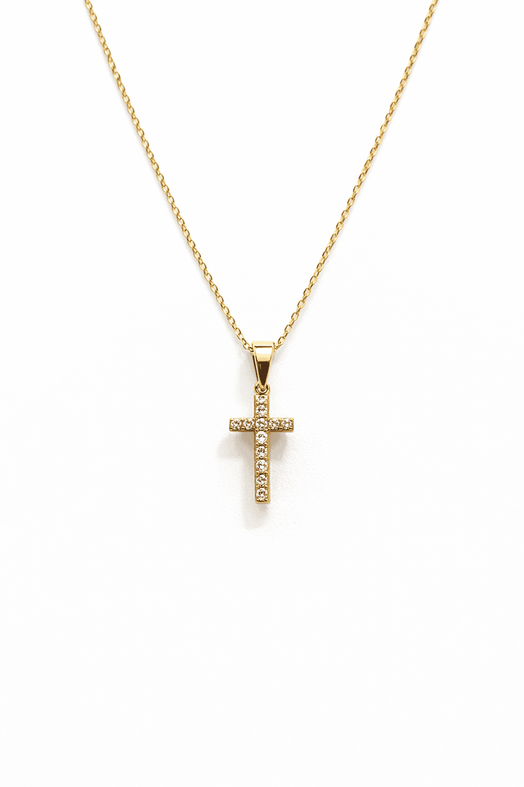 lant de aur cu cruce si diamente