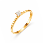 Inel de logodnă aur galben cu diamante 222329