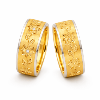 Verighete bicolore 14K, 3874