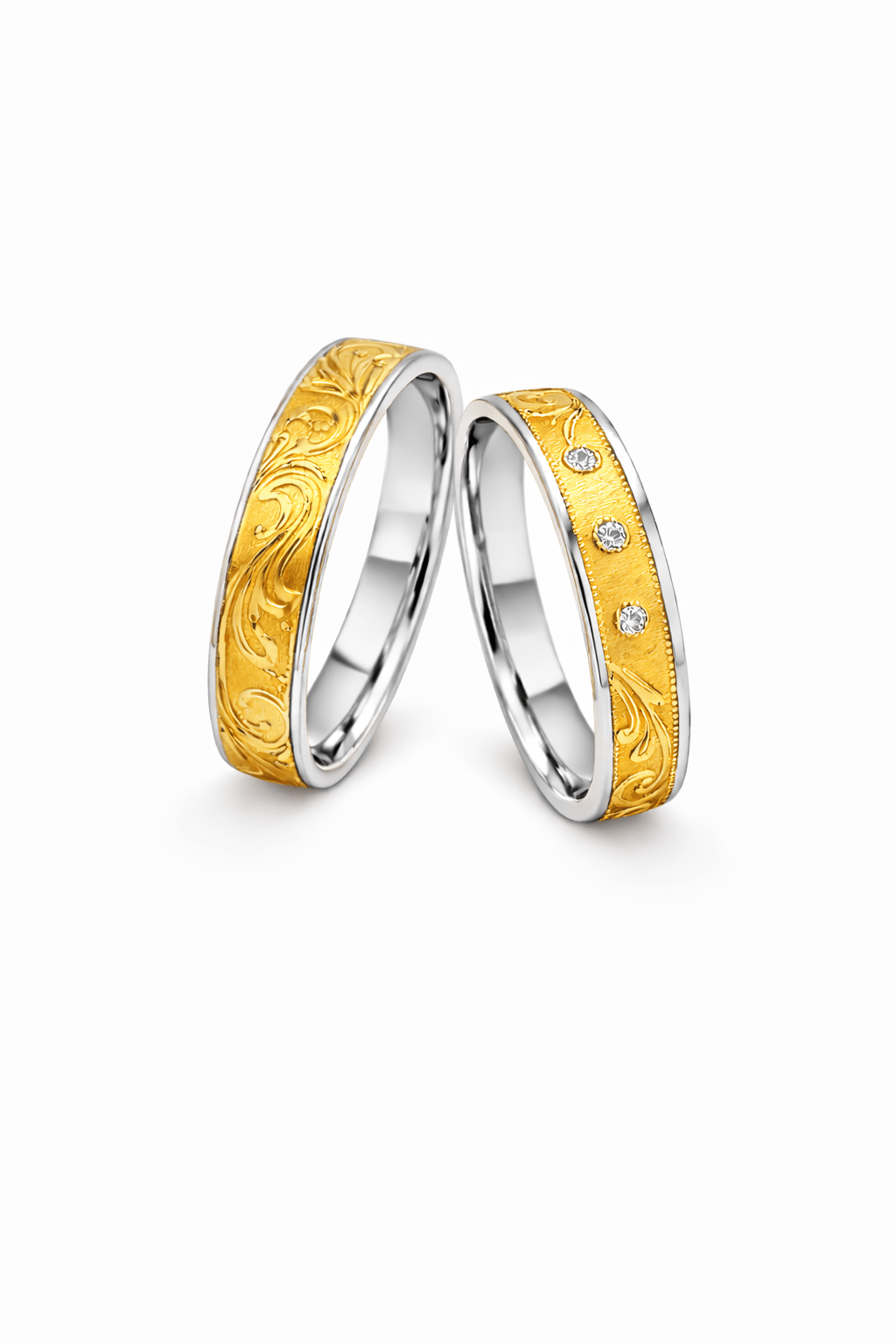 Verighete aur bicolor 14k 3437