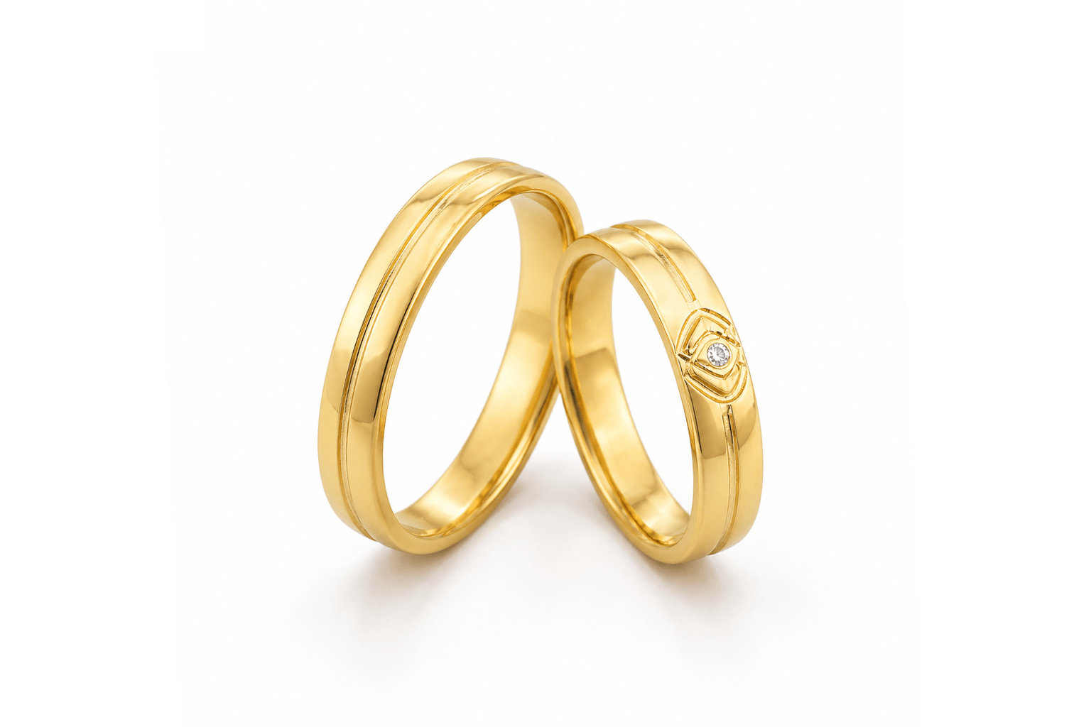 Verighete din aur galben de 14k 4512 Verighete din aur galben de 14k 4512