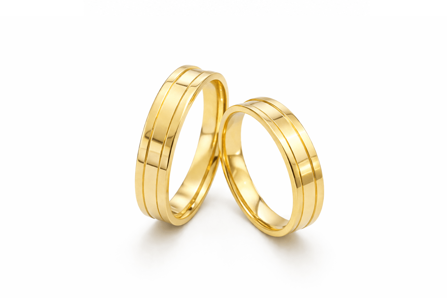 Verighete din aur galben de 14k 4583 Verighete din aur galben de 14k 4583