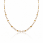 Colier din perle de cultura cu aur galben de 14k 514