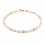 Bratara din perle de cultura cu aur galben 14k