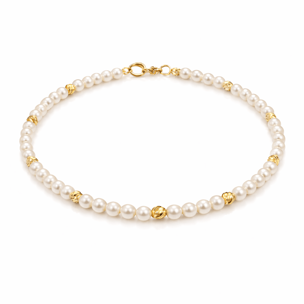 Bratara din perle de cultura cu aur galben 14k