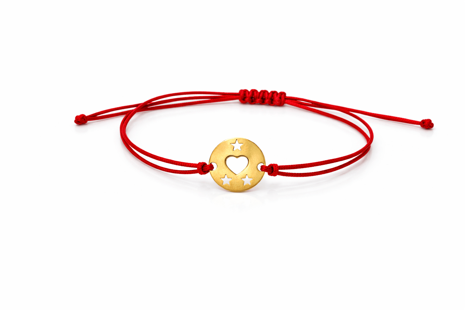 Bratara snur cu pandantiv inimioara si steluta 306